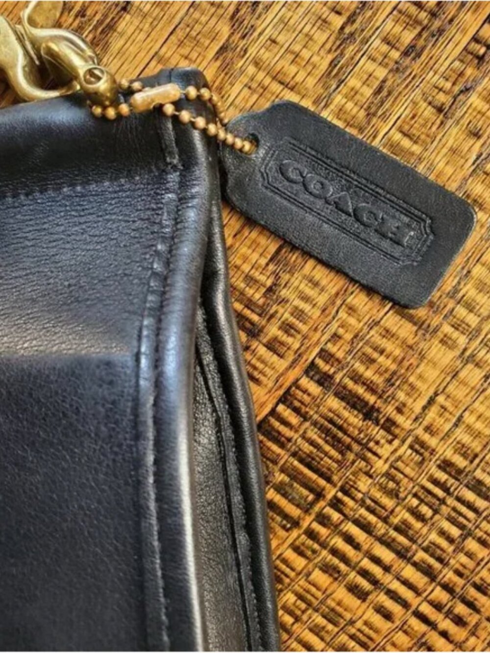 Authentic Coach 9927 Black Glove Leather Willis Station Crossbody Shoulder Bag - Picture 6 of 12